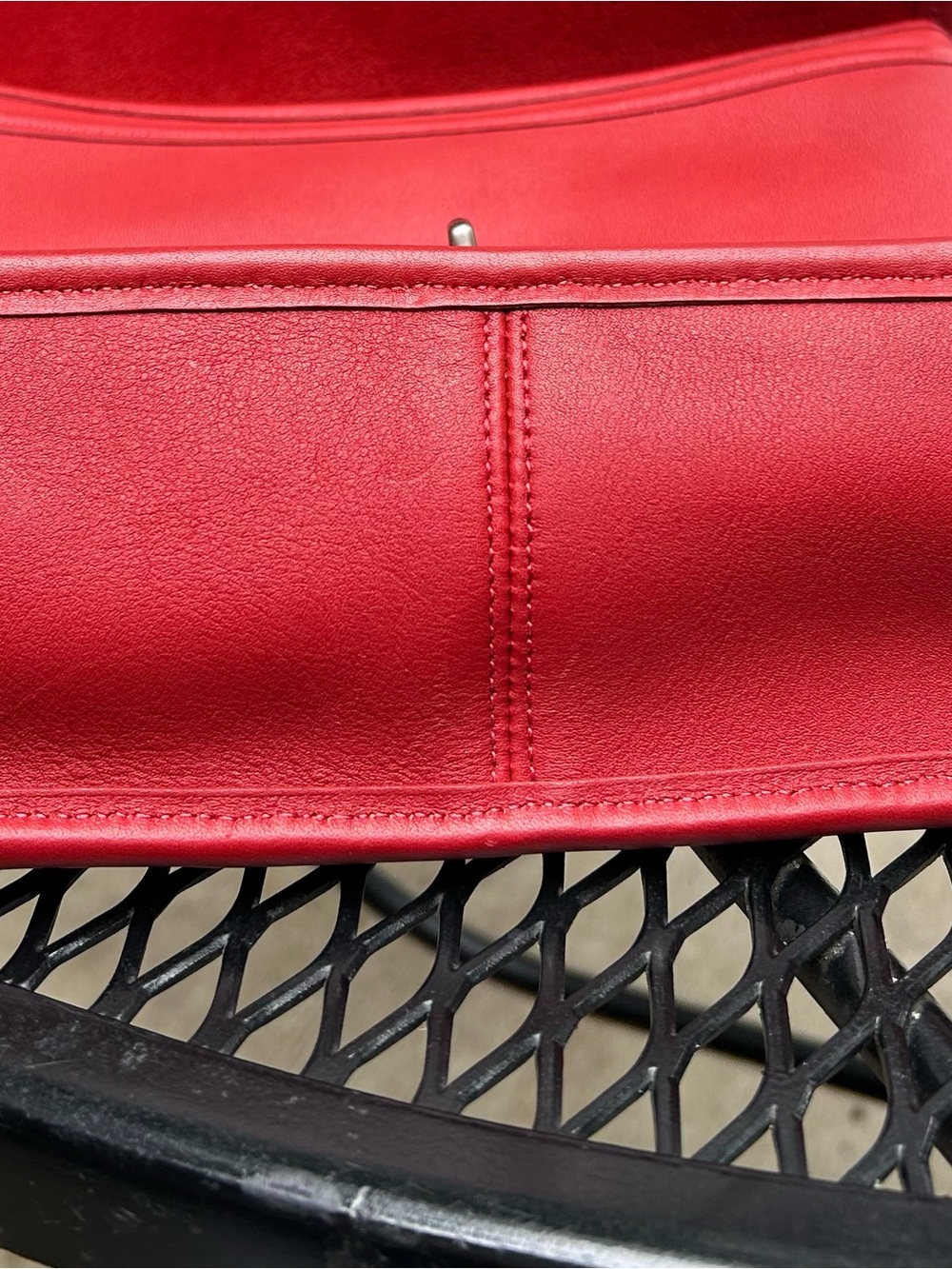 Coach Vintage Red Willis with Nickel hardware - Picture 10 of 11